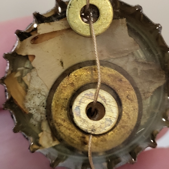 Mixed Metal Upcycled Hand Crafted Sol Cerveza Beer Bottle Cap Pierced Earrings - Picture 9 of 16